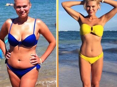 Dieta de la sandía, fotos antes y después.